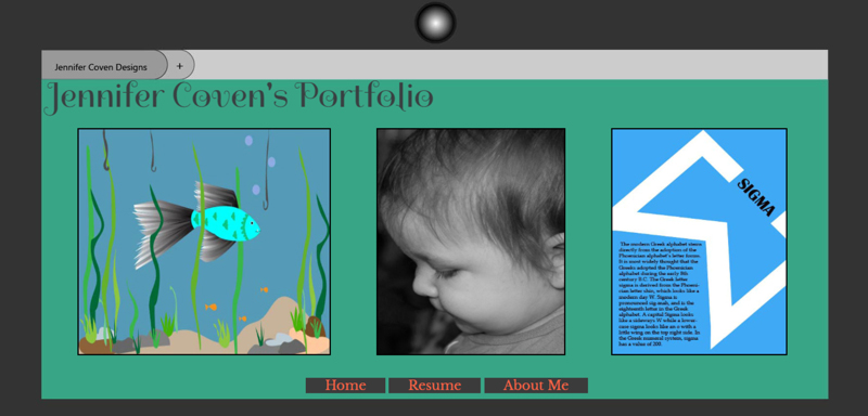 Portfolio Page Mockup